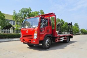 這款國六挖機平板運輸車很火，關(guān)注沒？